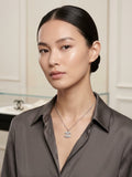Collier C Pendentif "Cristal Couture" & Son Écrin