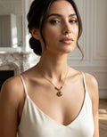 Collier "Double C" Édition Parisienne - Acier Inoxydable 316 (A4) Or & Noir